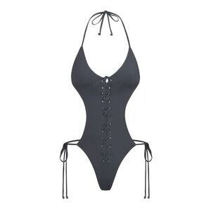 NWT SKIMS Lace up Monokini